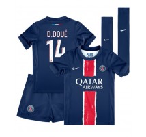 Paris Saint-Germain Desire Doue #14 Koszulka Podstawowa dzieci 2024-25 Krótki Rękaw (+ krótkie spodenki)